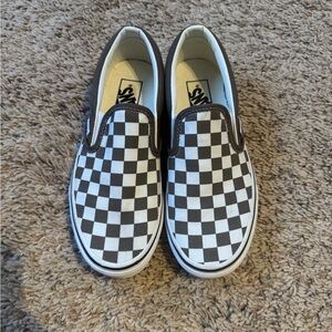 Vans classic slip on checkered shoe